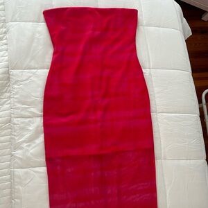 Hours pink maxi dress in strawberry tie dye